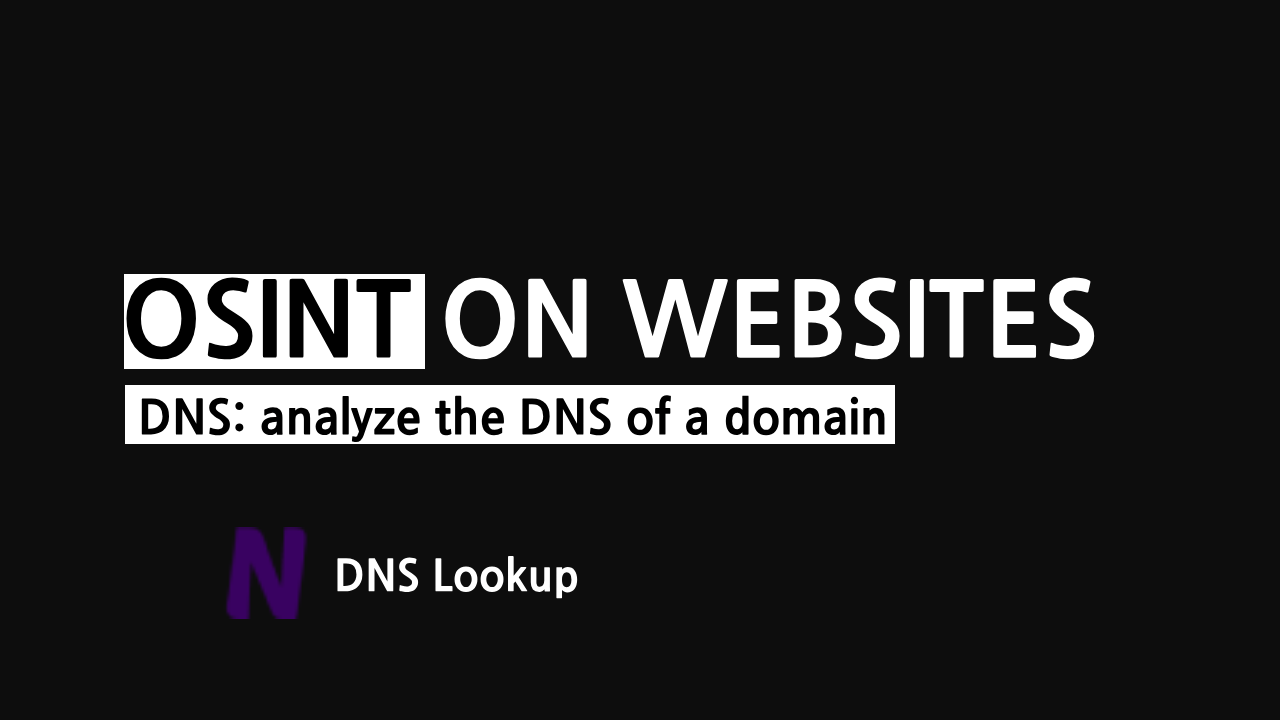 DNS: analyze the DNS of a domain and websites