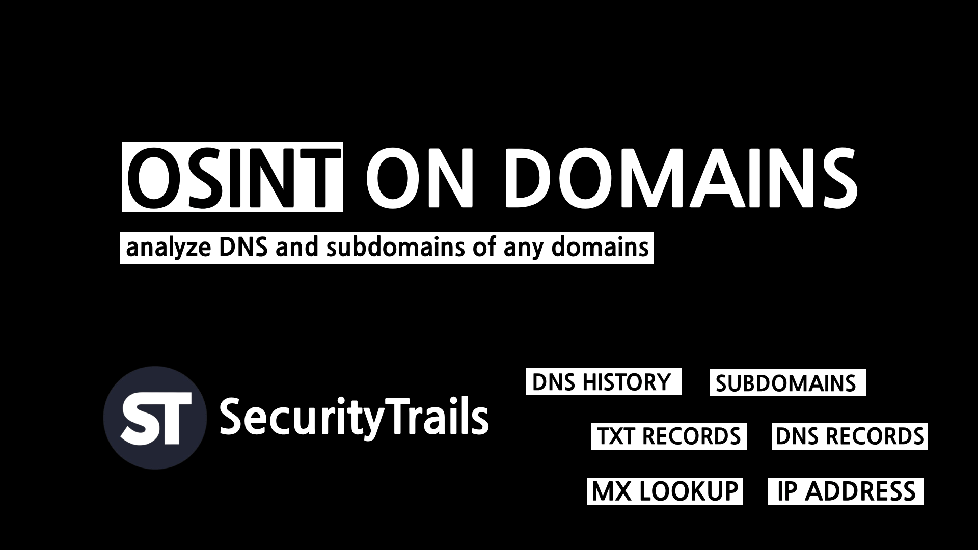 analyze DNS and subdomains of any domain and website
