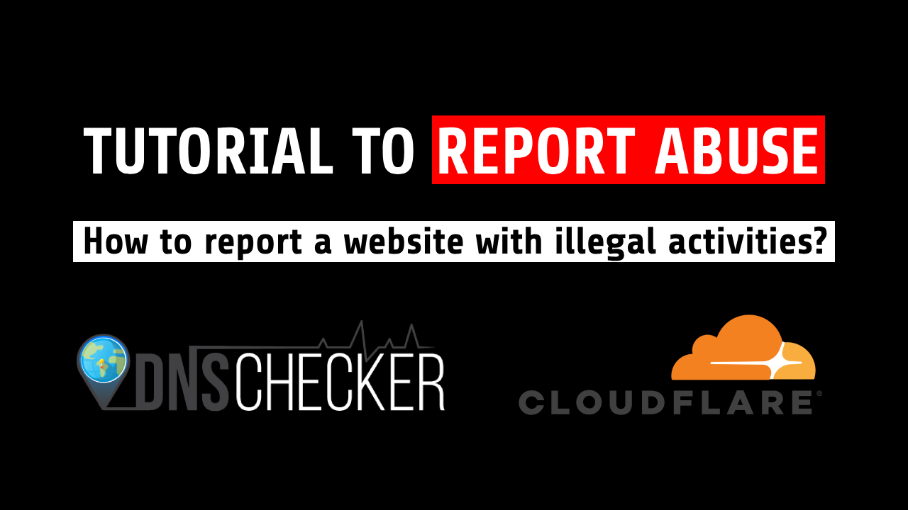 How to report a website with illegal activities?