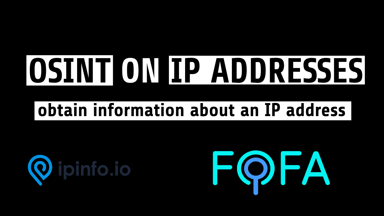 obtain information about an IP address