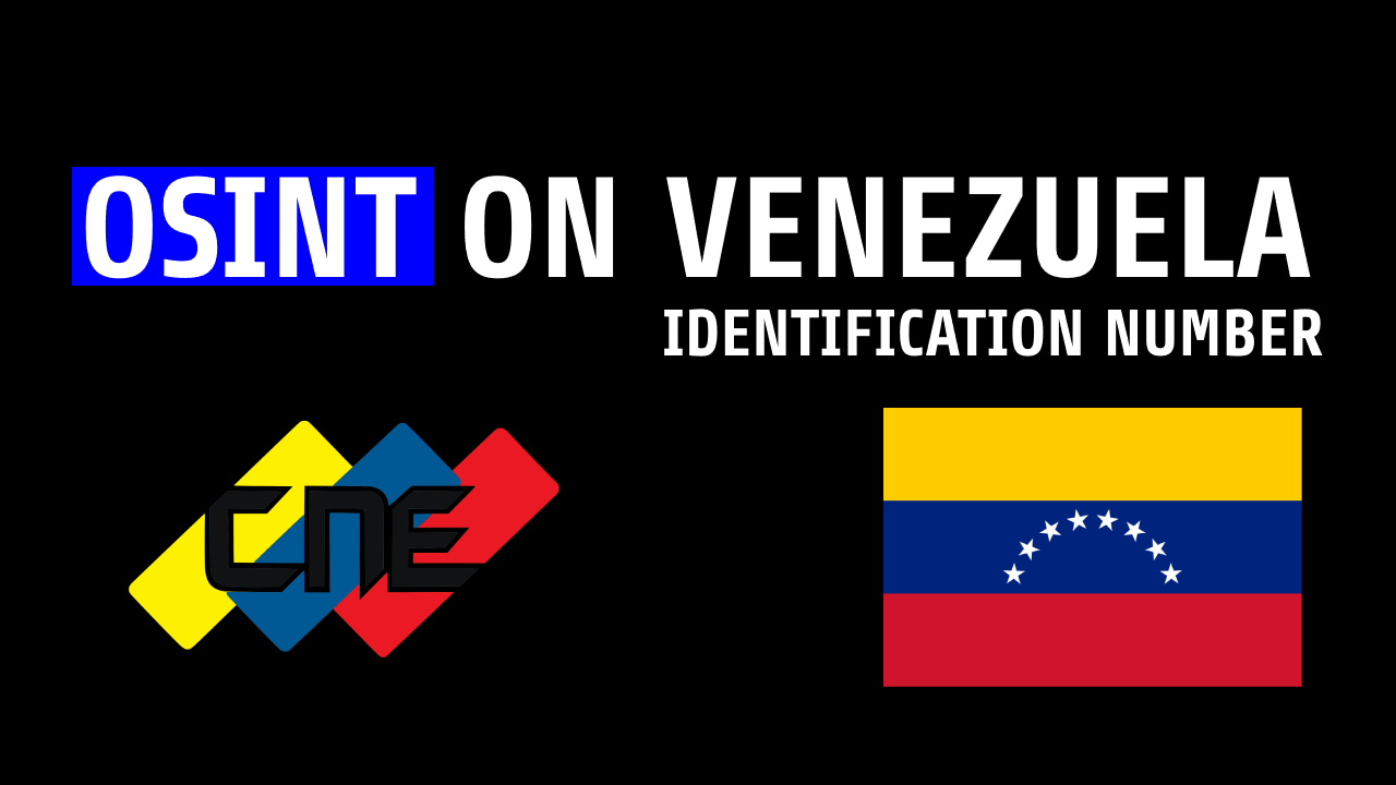 OSINT in Venezuela: number of identity cards